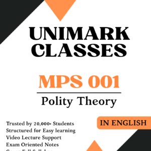 IGNOU MPS 001 Political Theory Notes PDF June 2026 in English & Hindi- Unimark Classes