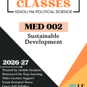 IGNOU MED 002 Sustainable Development Notes PDF June 2026 – Hindi & English | Unimark Classes